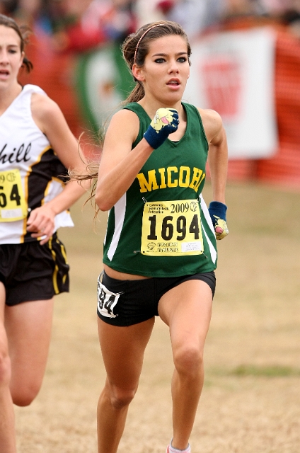 2009 CIF XC Girls D2-080.JPG - 2009 California CIF Cross Country Championships, Woodward Park, Fresno, California